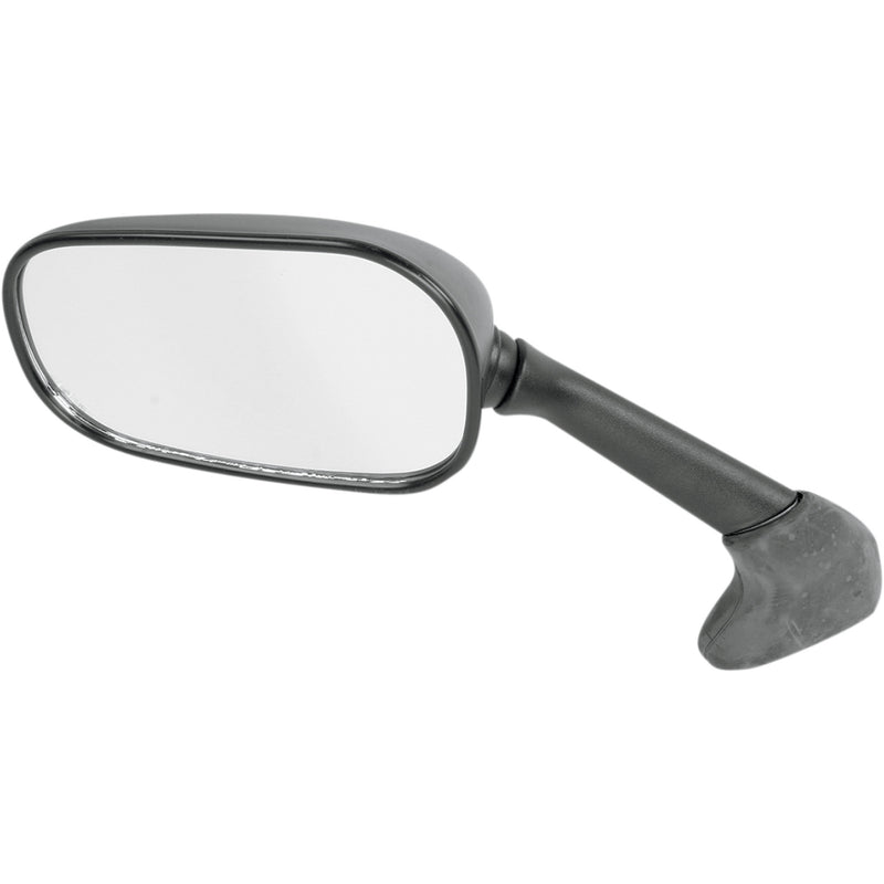 EMGO 0640-0184 20-80552 OEM-Style Replacement Mirror Mirror - Side View - Rectangle - Black - Left