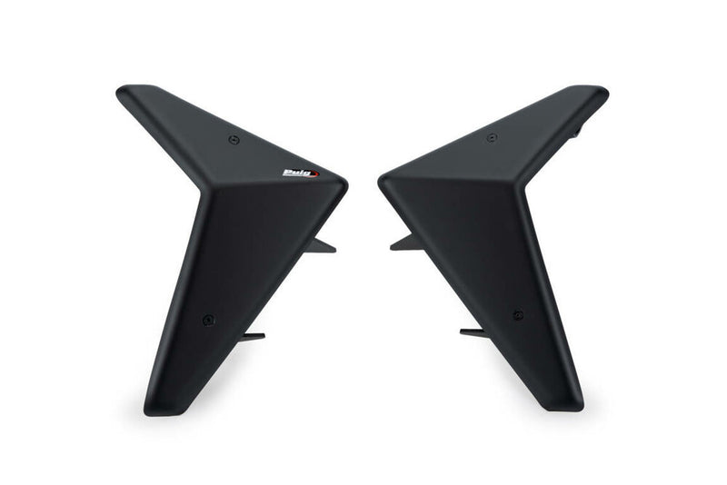 Puig Hi-Tech Parts Downforce Side Spoilers Black DUC - 21475J Ducati Streetfighter 2022-2024
