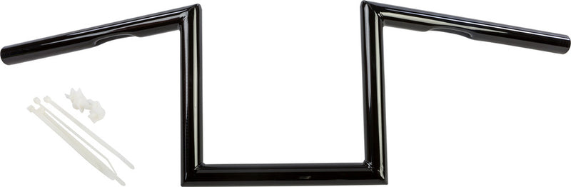 Harddrive 21-228GB 1" Z-Bar Dimpled 6" Gloss Black For Harley Motorcycles 1980-2017