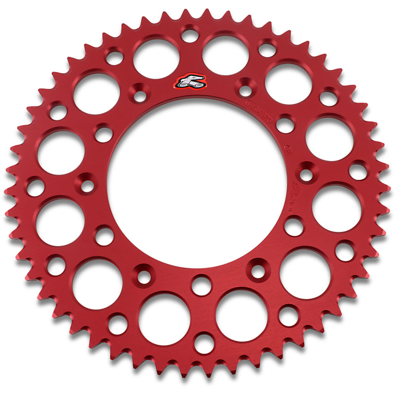 RENTHAL 1211-0163 154U-520-52GRRD Rear Sprocket Sprocket - Honda - Red - 52 Tooth
