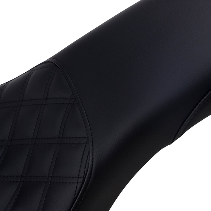 SADDLEMEN 0802-1291 818-30-149 Profiler™ Lattice Stitch Seat - Front Lattice/Rear Smooth - Black