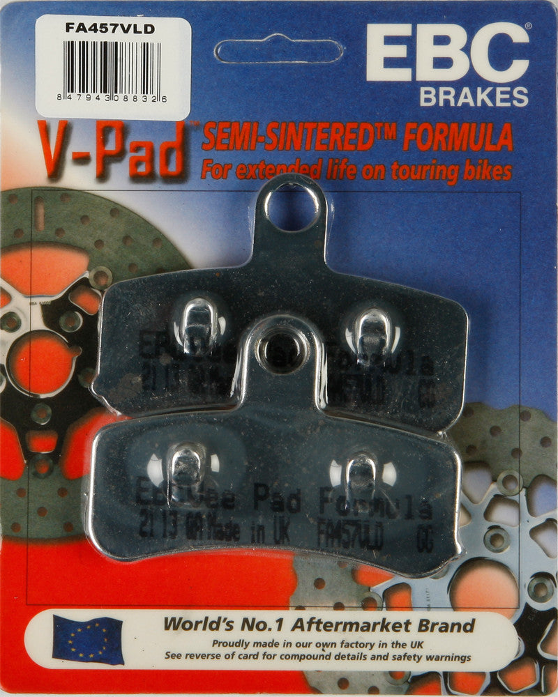 EBC Brake Pads V-Series Chrome - FA457VLD For Harley Motorcycles 2008-2017