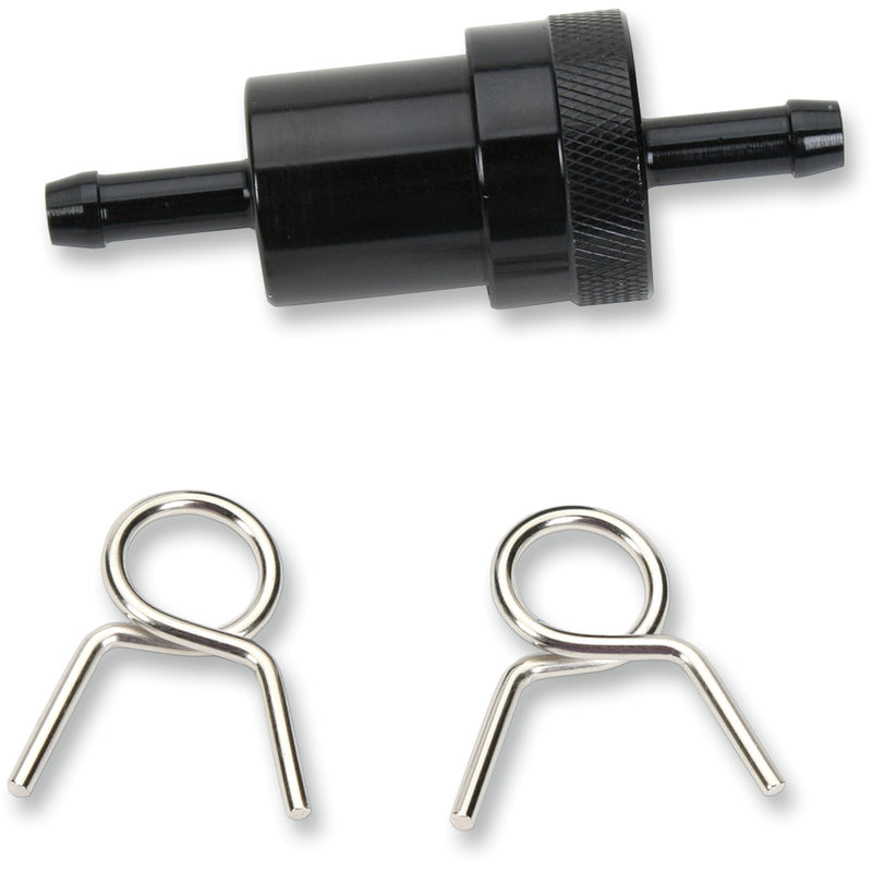 EMGO 14-34472 14-34472 Anodized Aluminum Fuel Filter black - 1/4"