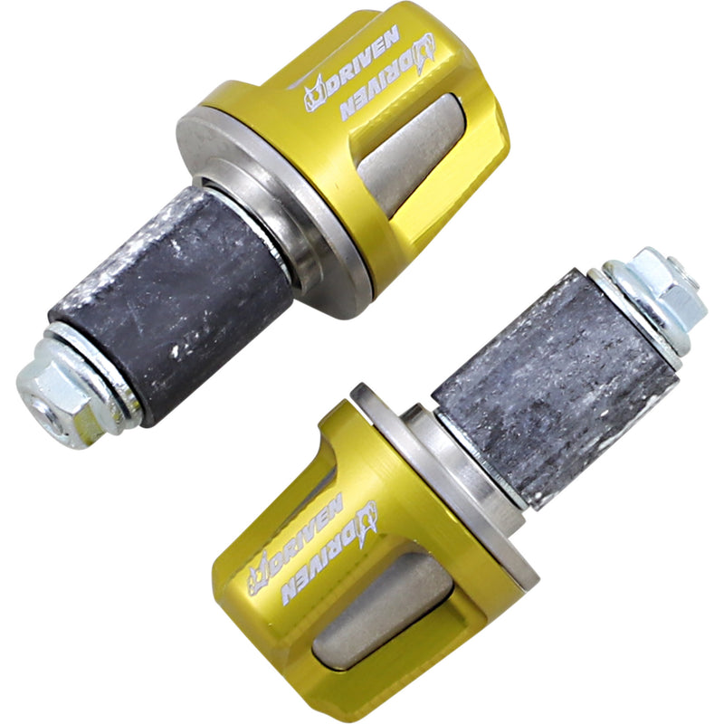 DRIVEN RACING 0634-0495 DBEW-RE-GD Revolt Bar Ends Bar Ends - Revolt - Gold