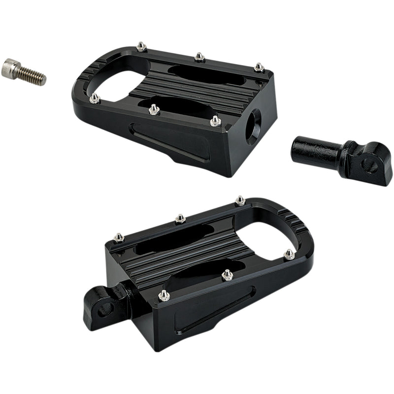 Biltwell Punisher Footpeg Black Xl - 7006-203-01 For Harley 2008-2019