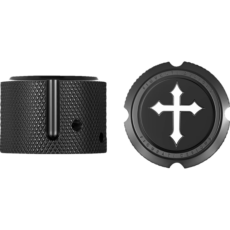 Figurati Designs Axle Nut Cover - FD41-FAC-BK For Harley Motorcycles 2002-2022
