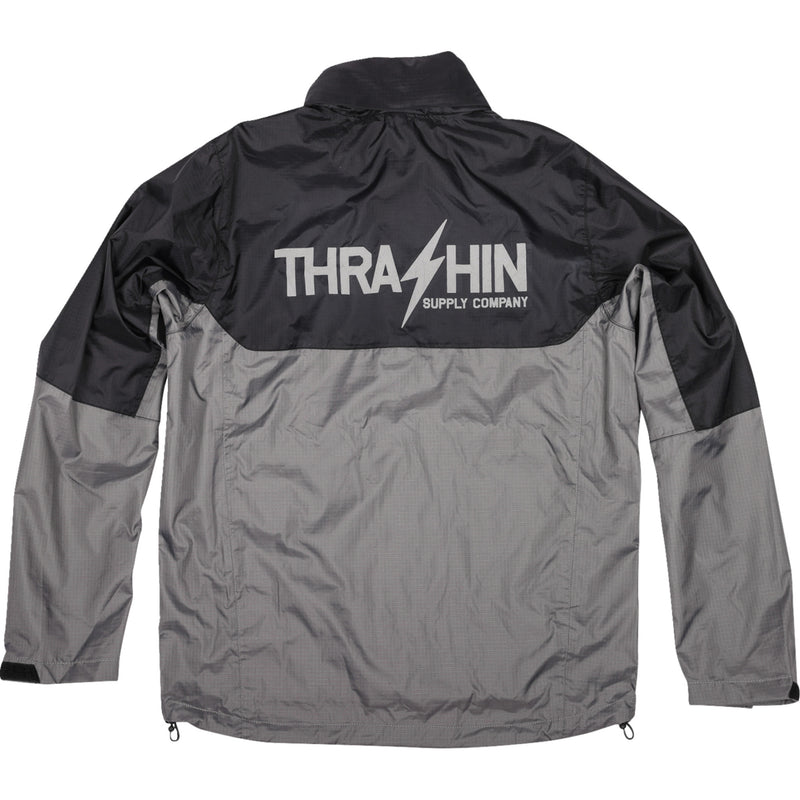 THRASHIN SUPPLY CO. Mission Waterproof Rain Jacket WP - Black/Gray