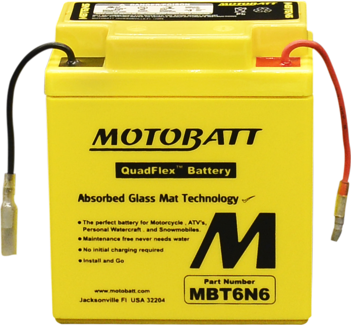 Motobatt 491-1024 MBT6N6 BATTERY MBT6N6 SEALED FACTORY ACTIVATED
