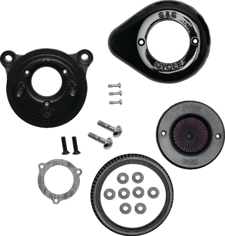 S&S Cycle 170-0722A 01-17 BT Stealth Air Stinger Kit W/ Gloss Black Teardrop - Photo - Primary