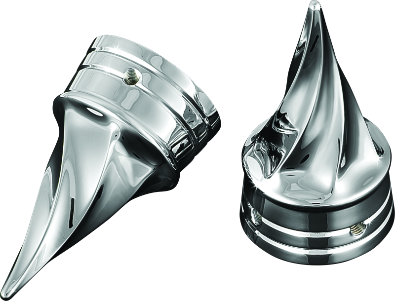 Kuryakyn 1217 Twisted Axle Caps Chrome - Photo - Primary