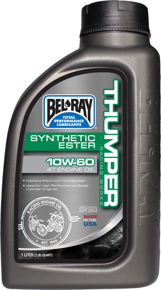 Bel-ray 840-1641 99551-B1LW WORKS THUMPER SYNTHETIC OIL 4T 10W60 1LT