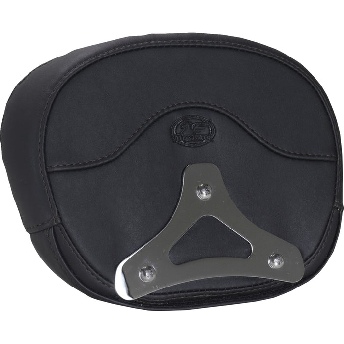 MUSTANG 0822-0645 88450 Deluxe Sissy Bar Pad diamond - black stitch - flt/flh '23-'25