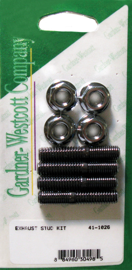Gardner-Westcott Exhaust Stud Kit 10/PK - 61129 For Harley Motorcycles 1985-2017