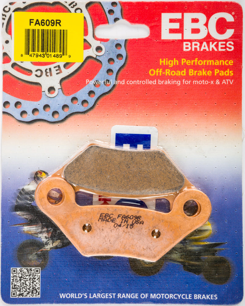 EBC Brake Pads Sintered R Series - FA609R John Deere Gator 4x4 Diesel / Gator 620i 4x4 / Gator 850D 4x4 Diesel 2010-2011