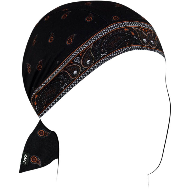 ZAN HEADGEAR 2504-0480 ZL197 Flydanna® SportFlex® Headwrap Flydanna® SportFlex® - Black/Orange Classic Bandana