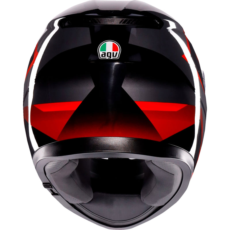 AGV K3 Striga Helmet - Black/Gray/Red