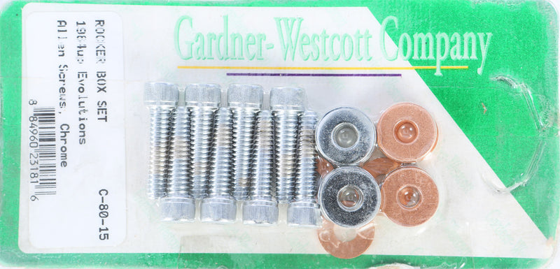 Gardner-Westcott Rocker BOX Cover SET Chrome EVO BIG Twin - C-80-15 For Harley Motorcycles 1984-1999