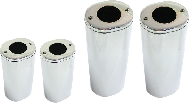 Harddrive 820-52372 301189 UPPER FORK TUBE COVERS CHROME TOURING 84-13 FLST 86-14