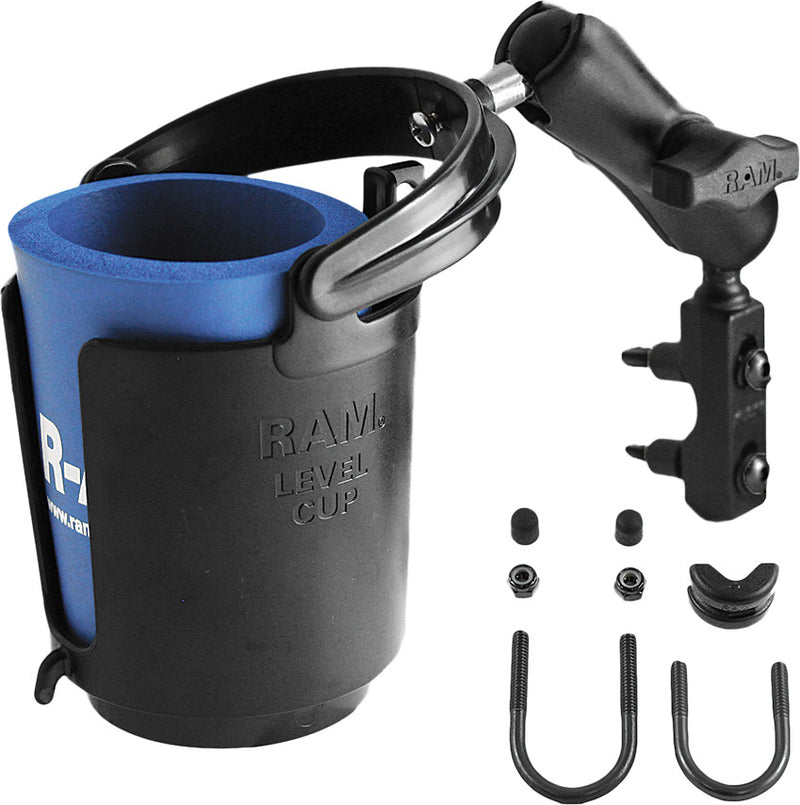 Ram Mounts 71-7028 RAM-B-132-309 BRAKE/CLUTCH RESERVOIR MOUNT W/SELF-LEVELING CUP HOLDER