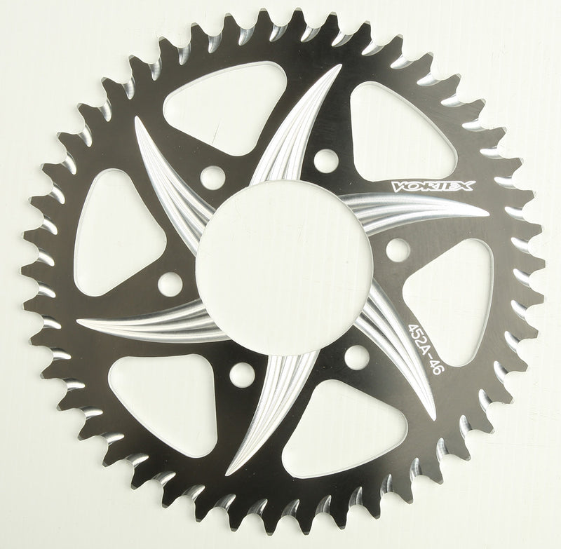 Vortex Rear CAT5 Sprocket Aluminum 46T-520 Black - 452AZK-46 Kawasaki Motorcycles 1990-2014
