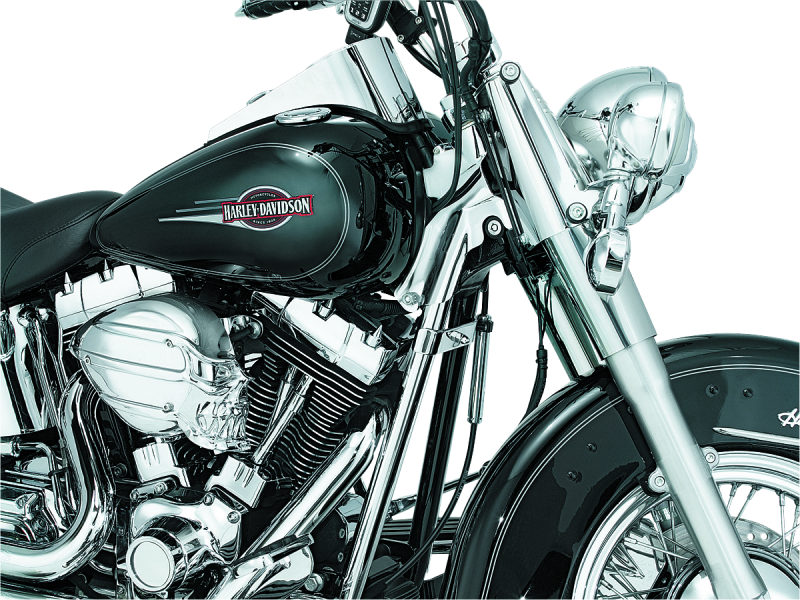 Kuryakyn 7853 Downtube Covers 00-06 Softail Chrome - User 1