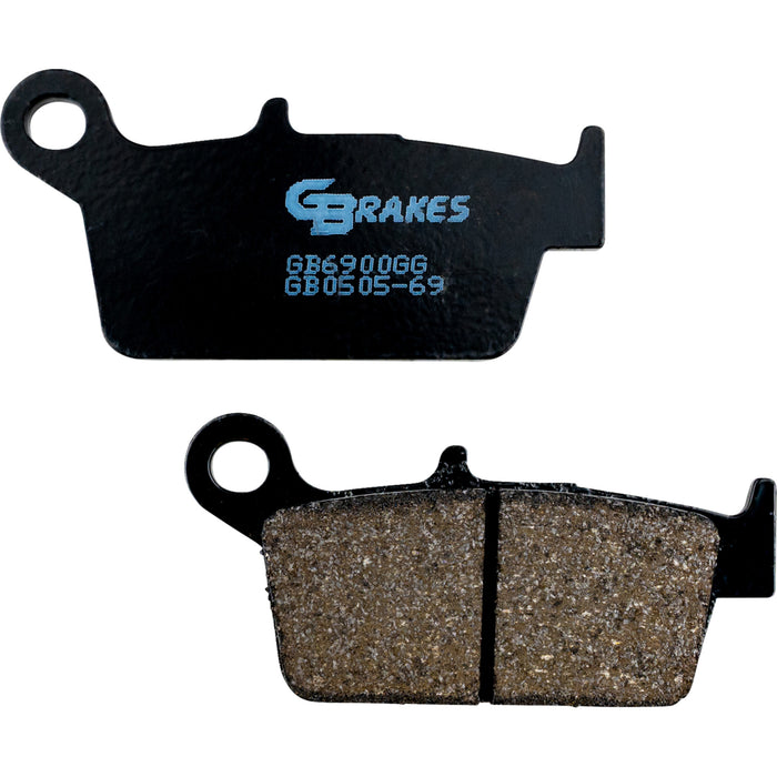 GBRAKES 1721-3728 GB0505-69 Semi Metallic Brake Pads Brake Pads - Semi-Metallic/Ceramic