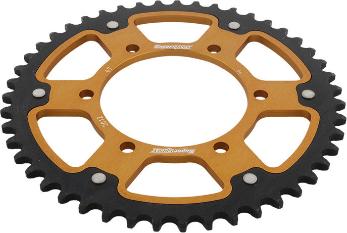 Supersprox Rear Stealth Sprocket Aluminum Steel 47T-525 GLD TRI - RST-2012-47-GLD Triumph Motorcycles 2006-2017