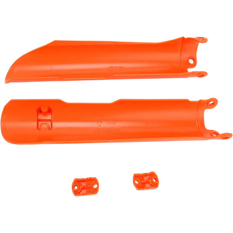 ACERBIS 0412-0147 2113740237 Replacement Fork Covers for KTM/Husqvarna — Fork Lower Fork Covers for Inverted Forks - KTM Orange