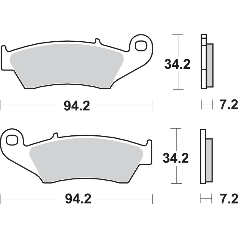 Sbs Brake Pad - 694SI For Gas Gas Dirt Bikes 2000-2012 | Kawasaki Dirt Bikes 1993-2024 | Yamaha Dirt Bikes 1998-2018 | Beta Dirt Bikes 2013-2019