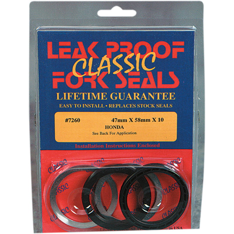 Leakproof Seals For Standard Forks Seal - 7260 For Honda CR 250 / CRF 450 / CRF 250 1997-2014 | Kawasaki KX 250 2006-2012