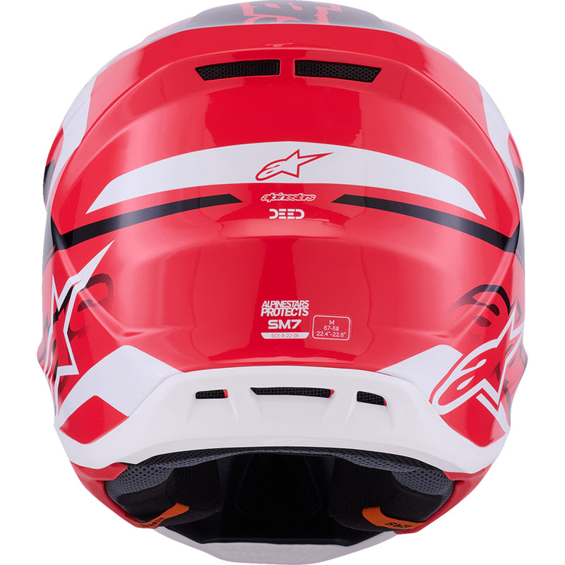 ALPINESTARS SM7 Deed Helmet - Gloss Red/Black/White