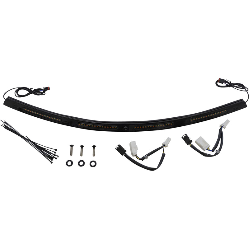 Custom Dynamics Windshield Trim - CD-WT2-SEQ-01-B For Harley Touring 2006-2013