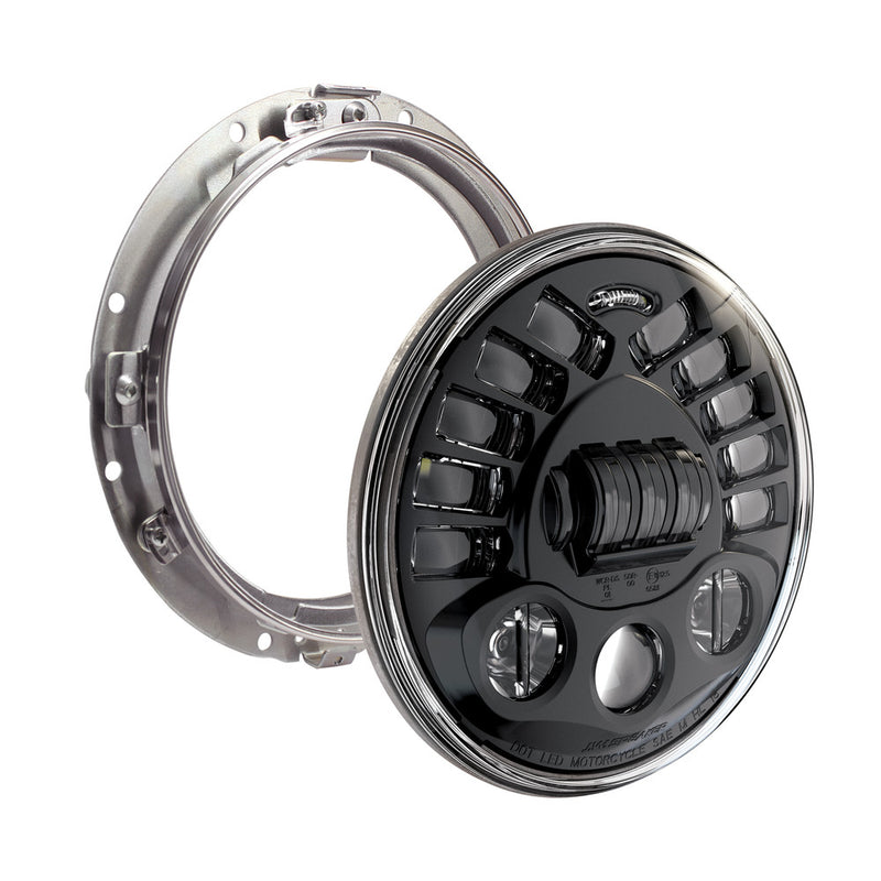 Jw Speaker 826-05034 0555051 8790A2 ADAPTIVE HEADLT 7" BLK BEZEL W/MOUNT RING