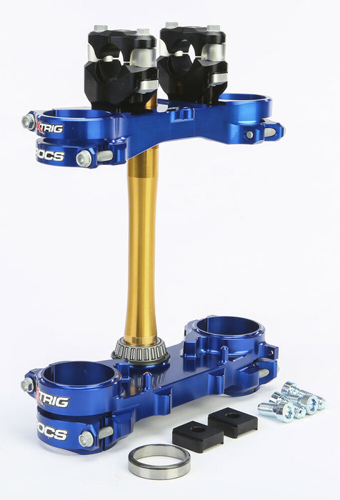 Xtrig Rocs Tech Clamp SET Sherco Blue - 501350701301 Sherco 250 Factory / 300 Factory / 450 Factory / 500 Factory 2025-2026
