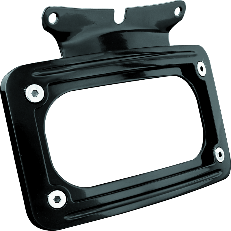 Kuryakyn 3149 Curved License Plate Mount Black - Photo - Primary