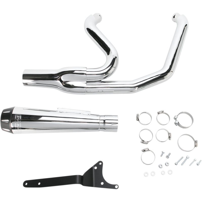 Bassani Xhaust Road Rage 2-Into-1 Exhaust System - 1FXR2 For Harley 1987-1994