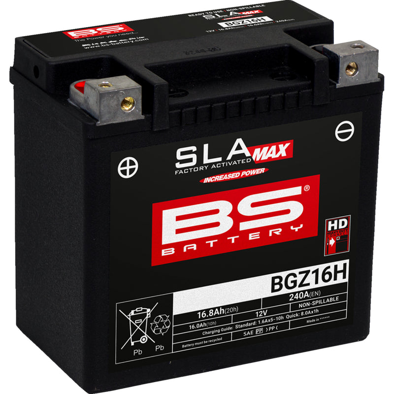 Bs Battery BGZ Battery - 300931 For Harley 1984-1996 | BMW Motorcycles 2002-2026 | Triumph Motorcycles 1997-2006 | Aprilia Motorcycles 1998-2017