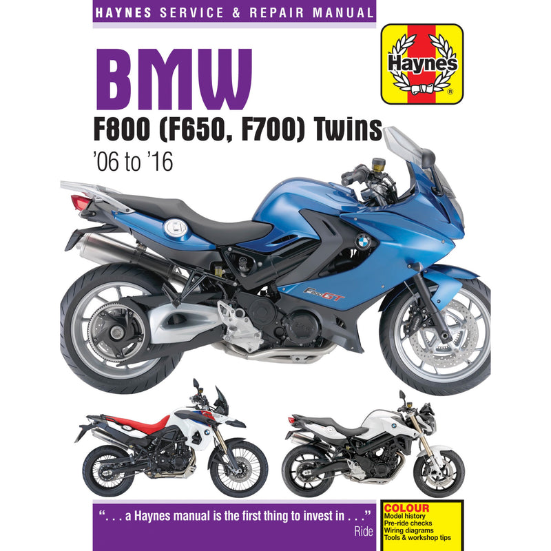 Haynes Service Manual - M4872 BMW Motorcycles 2006-2016