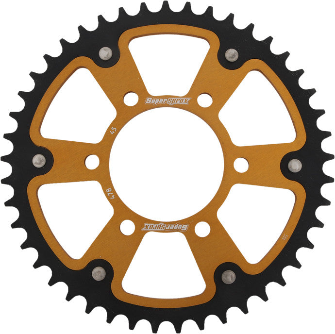 Supersprox 108-478645 RST-478-45-GLD REAR STEALTH SPROCKET ALU/STL 45T-520 GLD KAW