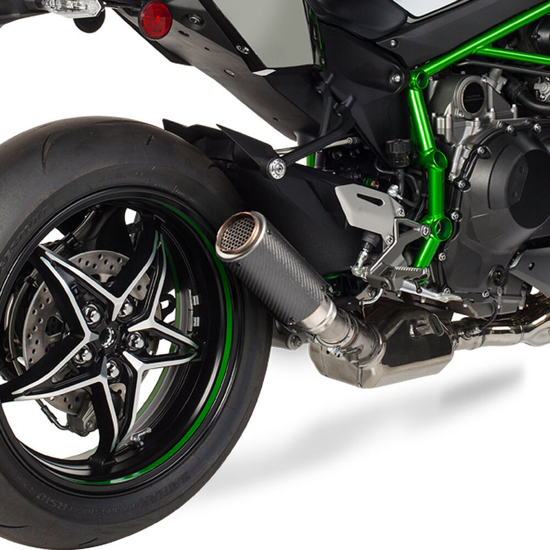 Hot Bodies MGP Stinger Slip-ON Matte Carbon - 51502-2405 Kawasaki Ninja / Ninja + 2015-2019