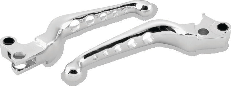 Bikers Choice 482714 96-16 Bigtwin 96-03 XL Chrome O Series Holed Lever Set Cable Clutch Only - Photo - Primary