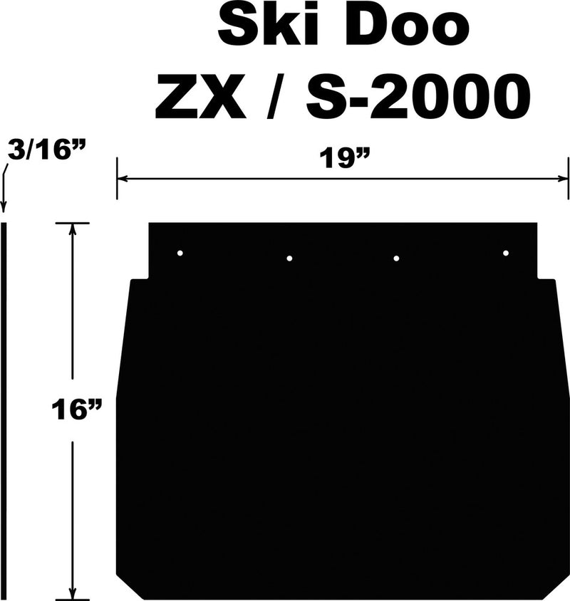 Pdp Snowflap SKI DOO ZX S-2000 - SF-ZX99PB Ski-Doo Snowmobiles 1996-2003