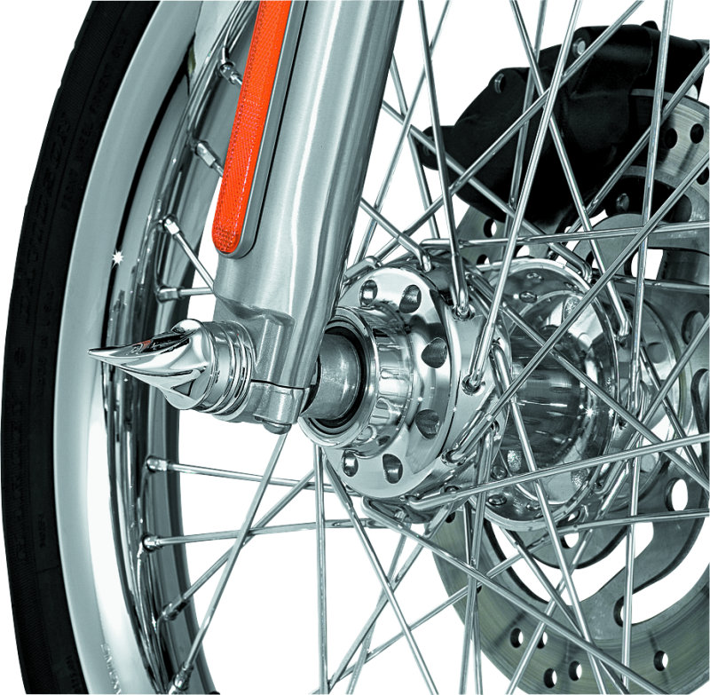 Kuryakyn 1217 Twisted Axle Caps Chrome - User 1