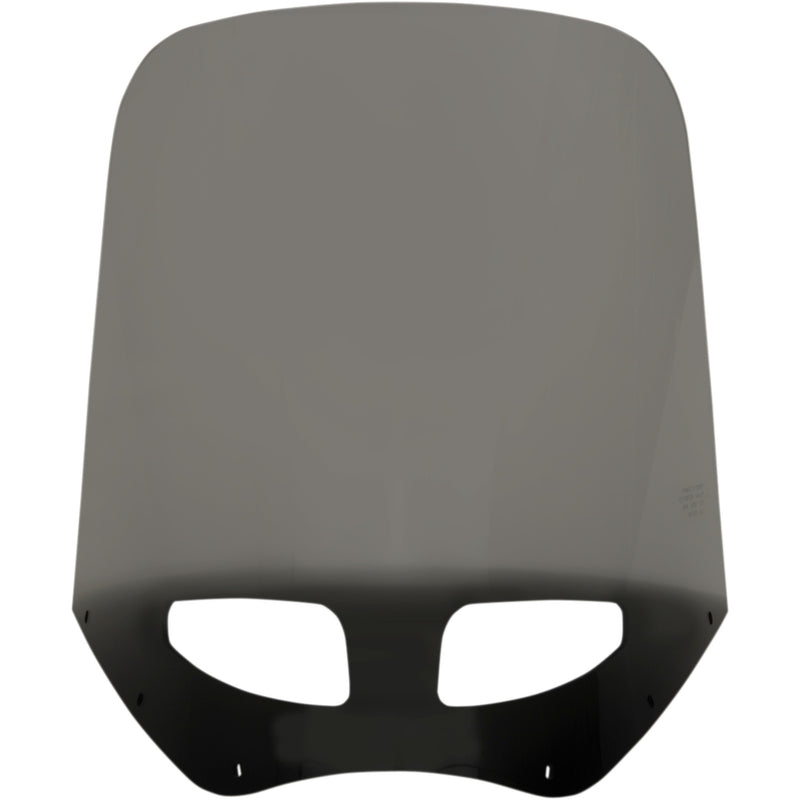 MEMPHIS SHADES 2350-0467 MEP87712 Road Warrior Windshield — Includes Vent - Vented - Black Smoke - 17"