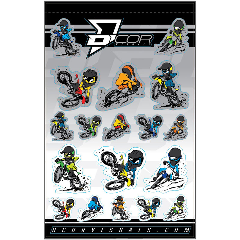 D'COR VISUALS 4320-2232 40-90-115 Decal Sheet caricature