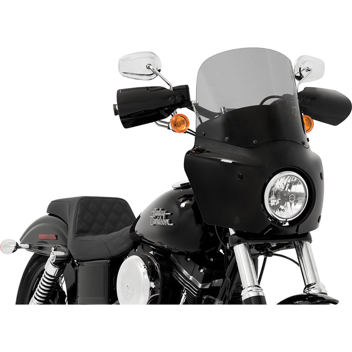 MEMPHIS SHADES 2350-0449 MEP86812 Road Warrior Windshield — without Vent - Black Smoke - 13"
