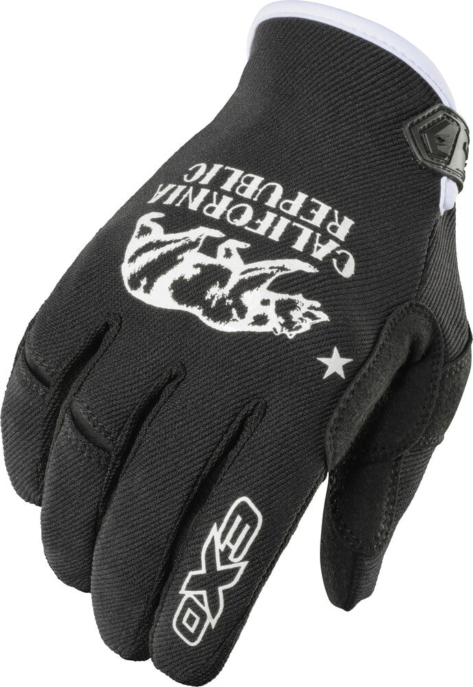 Scorpion Exo 75-6167M G48-034 MOTO-FLEX GLOVES GOLDEN STATE BLACK/WHITE MD