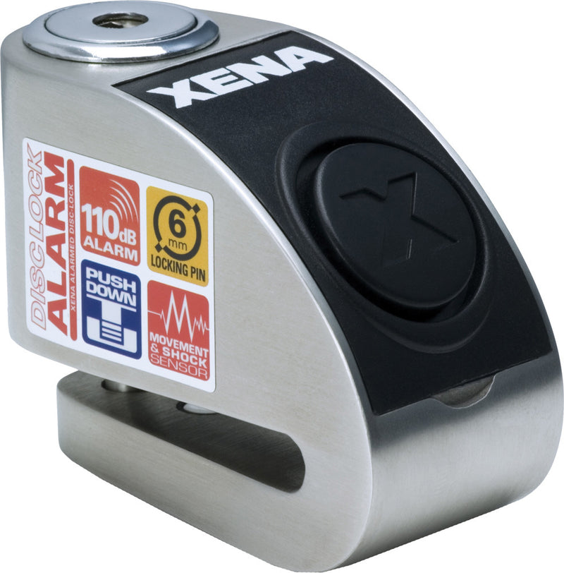 Xena 56-9667 XZZ6L-SS XZZ6L-SS ALARM DISC LOCK STAINLESS STEEL