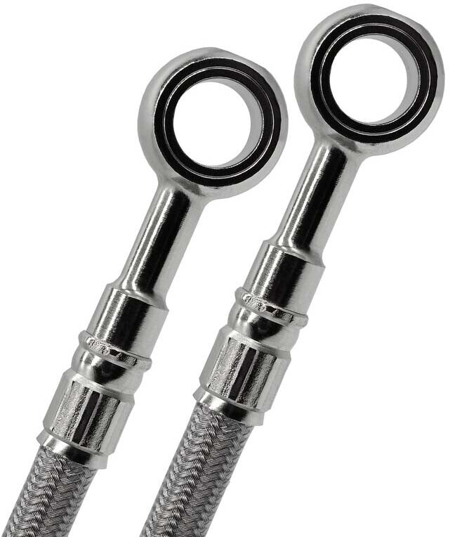 Galfer Brake Line Rear Silver - FK003D673R Ducati 848 2008-2010