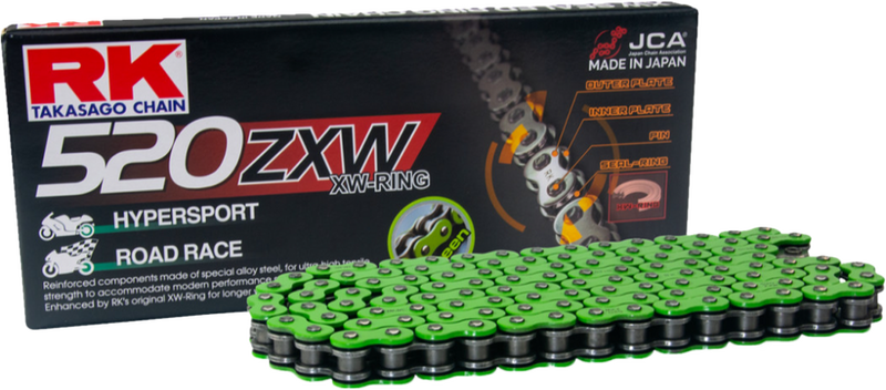 Rk Excel 691-5001GN MM520ZXW-120 MM520ZXW DRIVE CHAIN GREEN 520 X 120